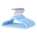 Ver imagem 1 de Kit 10 Unidades Cabide Infantil Veludo Azul