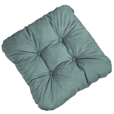 Kit 2 Almofada Impermeável 40x40 Assento Externa Acquablock - 300 - Acquamarine - Liso