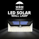 Ver imagem 2 de Wbm Smart Luminária Solar 100 Led Parede Modos Ajustáveis Laranja 21,6cm