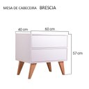 Ver imagem 4 de Mesa de Cabeceira Bréscia Branco 60 x 40cm