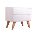 Ver imagem 2 de Mesa de Cabeceira Bréscia Branco 60 x 40cm