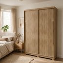 Ver imagem 5 de Guarda-Roupa MDF Solteiro Doha Intense 1,6 m 2 Portas de Correr Moderno Espaçoso Quarto Elegante