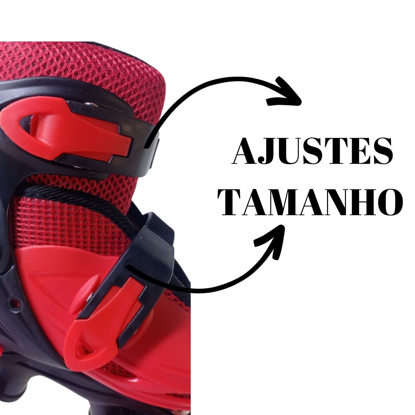 Patins de 4 Rodas Vermelho Elite Tamanho:28/31 - 4