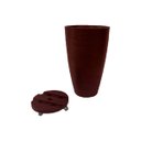 Ver imagem 1 de Kit Vaso Planta + Suporte Rodízio 65x40 Oval Moderno Polietileno