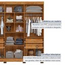 Ver imagem 3 de Guarda Roupa Infantil Solteiro 6 Portas 4 Gavetas Flórida Tigus Baby