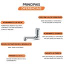 Ver imagem 3 de Torneira Bancada para Lavatório Concept 26308 Meber - Cromado