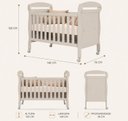 Ver imagem 3 de Quarto Completo Danny para Bebê 100% MDF com Cômoda Sapateira e Berço 2 em 1