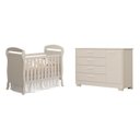 Ver imagem 2 de Quarto Completo Danny para Bebê 100% MDF com Cômoda Sapateira e Berço 2 em 1