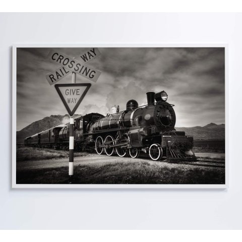 Quadro Trem a Vapor Decor&quadros Urb001