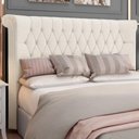 Ver imagem 1 de Cabeceira Cama Box Casal 140cm Estofada Meora P05 Linho Creme