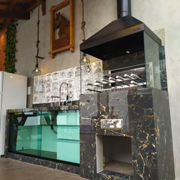 Kit Churrasqueira Gourmet Completa Preta Makeer Grill Elevatório 5 Espetos 1533 M - 9