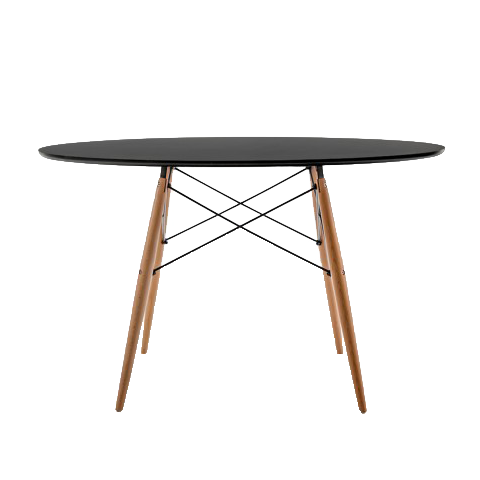 Mesa Eames Jantar Redonda Preta 120cm byartdesign 3.046.058.0001