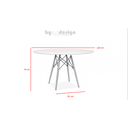 Ver imagem 2 de Mesa Eames Jantar Redonda Preta 120cm byartdesign 3.046.058.0001