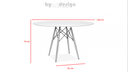 Ver imagem 2 de Mesa Eames Jantar Redonda Preta 120cm byartdesign 3.046.058.0001