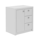 Ver imagem 3 de Balcão para Escritório 68cm com 1 Porta e 3 Gavetas Branco