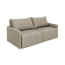 Ver imagem 4 de Sofá Cama Baraúna Retrátil e Reclinável 3 lugares 2,50m em Linho CabeCasa MadeiraOriginals