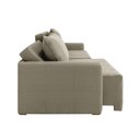 Ver mais imagens de Sofá Cama Casal Retrátil e Reclinável 4 Lugares Linho Bege Baraúna 250cm CabeCasa MadeiraOriginals