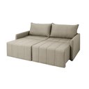 Ver imagem 6 de Sofá Cama Baraúna Retrátil e Reclinável 3 lugares 2,50m em Linho CabeCasa MadeiraOriginals