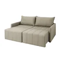 Ver imagem 6 de Sofá Cama Baraúna Retrátil e Reclinável 3 lugares 2,00m em Linho CabeCasa MadeiraOriginals