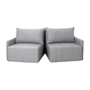 Ver imagem 5 de Sofá Cama Baraúna Retrátil e Reclinável 3 lugares 2,25m em Linho CabeCasa MadeiraOriginals