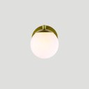 Ver imagem 4 de Arandela Figo Ouro com Globo de Vidro Branco - 1-2620-14-br