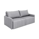 Ver imagem 4 de Sofá Cama Baraúna Retrátil e Reclinável 3 lugares 2,50m em Linho CabeCasa MadeiraOriginals