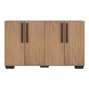 Ver imagem 7 de Aparador Buffet 4 Portas com Pés Quadrados Viena Multimóveis Rustic/Preto