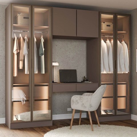 Guarda-Roupa Modulado 4 Peças com 6 Portas Orion CabeCasa MadeiraOriginals