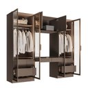 Ver imagem 7 de Guarda-Roupa Modulado 4 Peças com 6 Portas Orion CabeCasa MadeiraOriginals Marrom