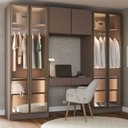 Ver imagem 1 de Guarda-Roupa Modulado 4 Peças com 6 Portas Orion CabeCasa MadeiraOriginals Marrom