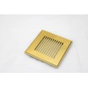 Ver imagem 2 de Grelha com Suporte 15x15cm Listras Invinox Gold Matte