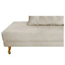Ver imagem 6 de Recamier Azura 140cm com Almofada Lado Esquerdo Suede - ADJ Decor - Bege