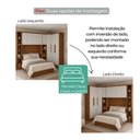 Ver imagem 5 de Guarda Roupa Modulado Safira Essencial Una 8 Portas 4 Gavetas MDF Cumaru-Fendi