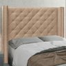 Cabeceira Estofada Cama Box Casal Alteza 140Cm Bege - 2