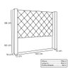 Cabeceira Estofada Cama Box Casal Alteza 140Cm Bege - 4