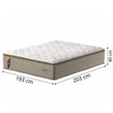 Ver imagem 3 de Colchão Casal King Molas Guarda Costas Max com Pillow 193x203x40cm Bege/branco Probel Bege