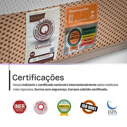 Colchão Casal Ortopédico a Vácuo Premium Original 138x188cm Bf Colchões - 9