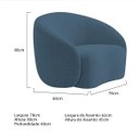 Ver imagem 4 de Kit Sofá 3 Lugares 200cm e 2 Poltronas Orgânica Luxo Recepção Amore Linho - Adj Decor
