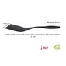Frigideira Chapa Ferro Fundido Cabo Silicone Espatula Preta - 3