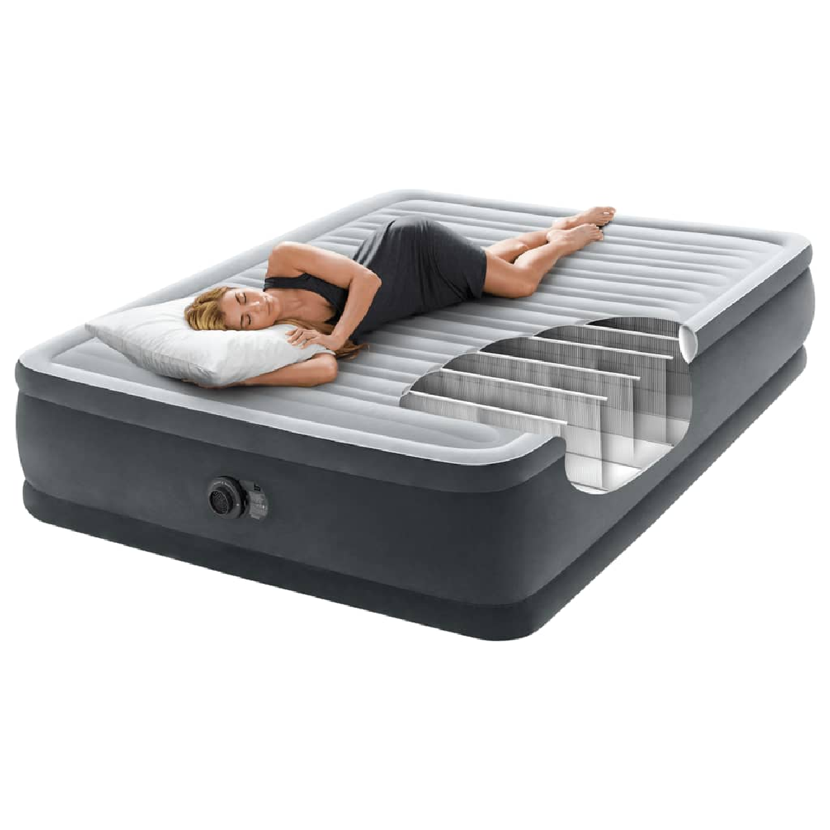 Colchao Inflavel Casal Intex Dura-beam Comfort-plush Full C/ Bomba Eletrica Embutida:220v - 7