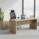 Ver imagem 1 de Mesa Escrivaninha para Reunião Escritório Moderna 180cm Móvel na Caixa