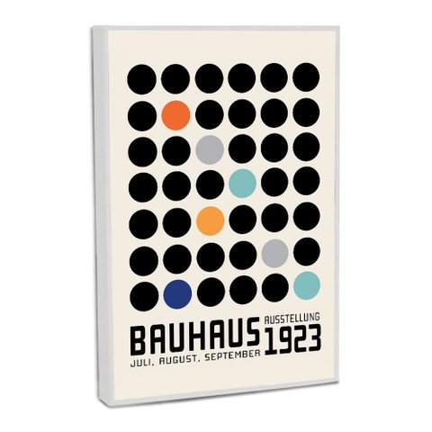 Quadro Decorativo Bauhaus 1923 Sepia com Moldura Filete