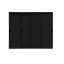 Ver imagem 7 de Veneziana 3 Folhas Móveis Aluminio Preto 1,00x1,50 Linha 18 Modular