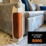 Arranhador Canto de Sofá Para Pet Gato Premium MDF Champagne Veludo Terracota - Desk Design - 2