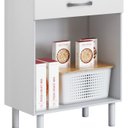 Ver imagem 6 de Paneleiro Torre Quente 4 Portas 1 Gaveta 172x61 Cm Bali Branco