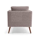 Ver imagem 5 de Poltrona para Sala de Estar 72cm X 78cm Mdf Marrom Mesclado
