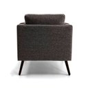 Ver imagem 6 de Poltrona para Sala de Estar 72cm X 78cm Mdf Marrom Mesclado