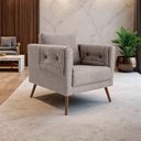 Ver imagem 1 de Poltrona para Sala de Estar 72cm X 78cm Mdf Marrom Mesclado