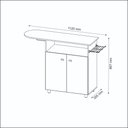Ver imagem 3 de Tábua de Passar Roupa com Armário 2 Portas Multimóveis CR30007 Branca