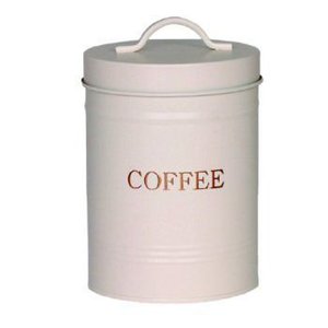 Porta Mantimentos com Tampa Estilo Retrô 11x15cm Café